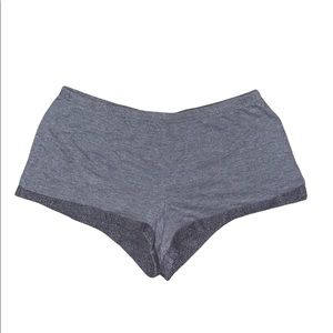 Victoria’s Secret Gray Cotton Cuffed Sleepwear Loungewear Pajama Shorts sz L